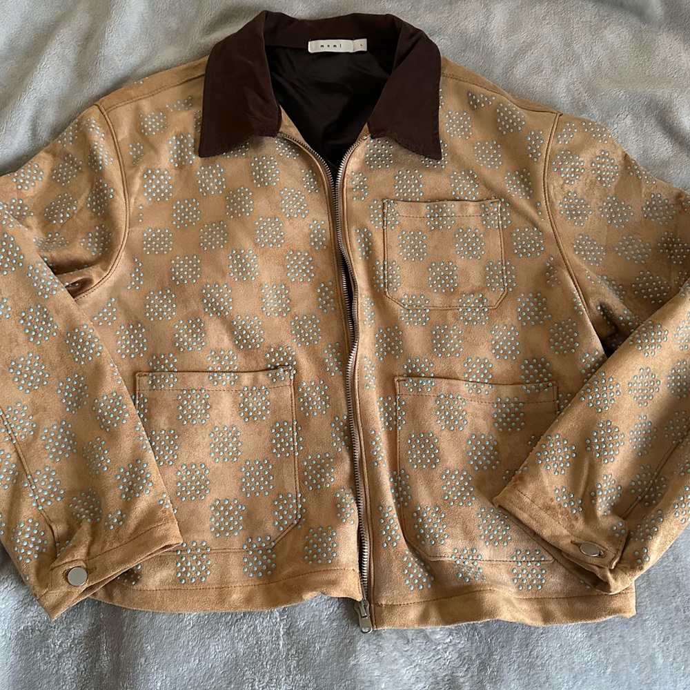 Mmml suede studded jacket